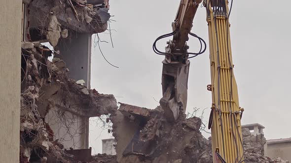 Old Building Destruction Demolition 1, Stock Footage | VideoHive