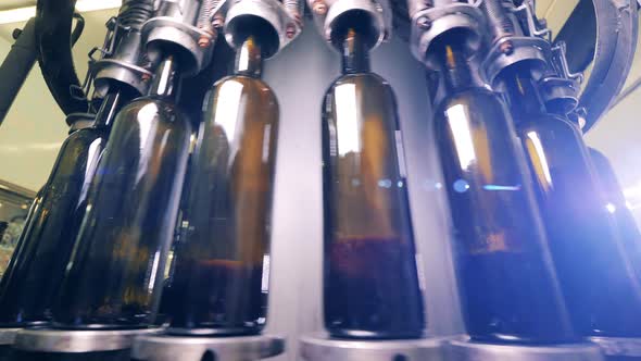 Wine Bottling Production Line at a Wine Making Facility alt