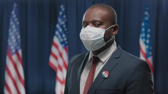 Male Politician In Mask alt