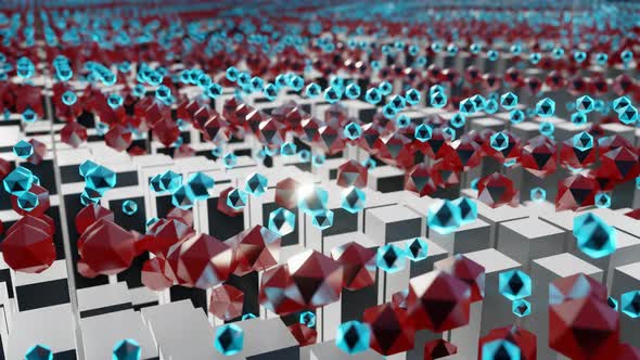 Traveling Wave of Bouncing Balls VJ Loop alt