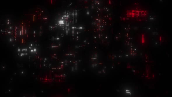 Chaotic Random Abstract Greeble Technology Background Loop