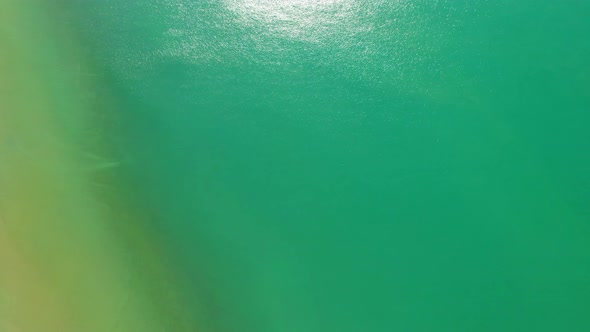 4K aerial drone view of beautiful sea waves, Flight over sea. alt