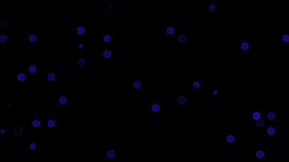 Hexagon Blue Light Animation