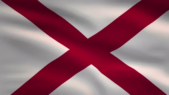 Alabama State Flag Background 4K alt