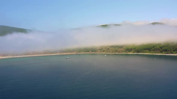 Mystical Island Askold Shrouded in Morning Mist alt