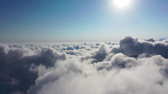 Feel Like a Bird Flying Over the Clouds Shoot on Drone alt