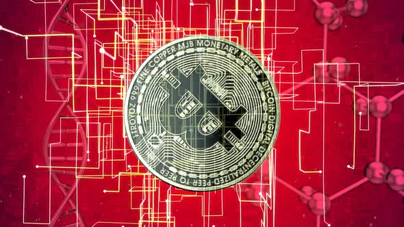 Abstract animation of the cryptocurrency alt