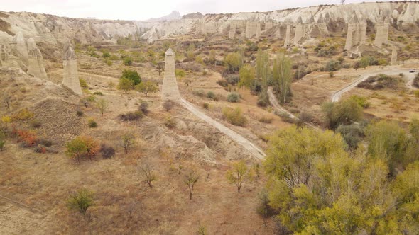 Aerial View Cappadocia Landscape alt