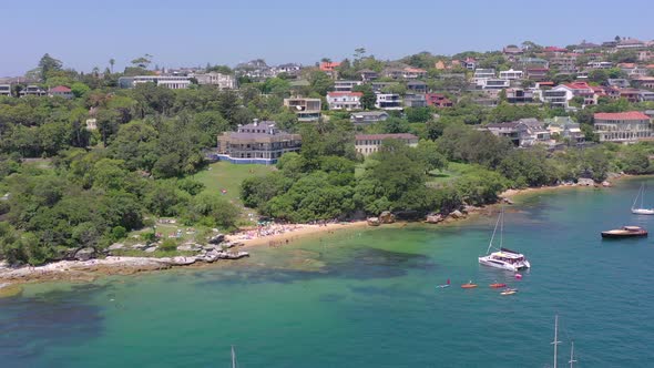 Milk Beach A Popular Swimming Spot in Sydney Harbour during the Summer alt