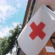 White Flag with Red Cross Emblem - VideoHive Item for Sale