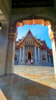 Wat Benchamabophit the Marble Temple the Royal Temple in Capital City Bangkok Thailand alt
