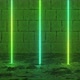 Vertical Luminous Lines Ultraviolet Spectrum Green Neon Lights Laser Show Nightclub Equalizer - VideoHive Item for Sale