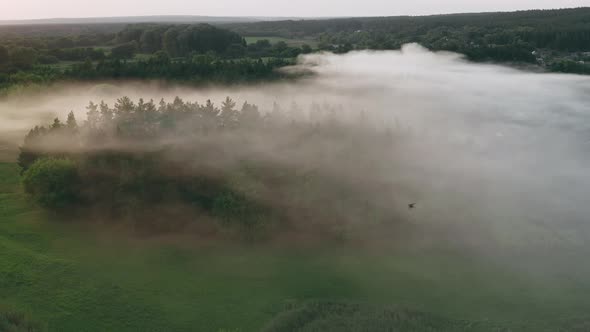 Flying Over Smoke From Wildfire alt