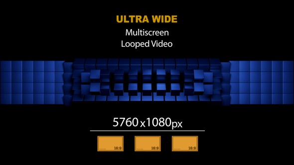 UltraWide HD Cubes Rotation 09