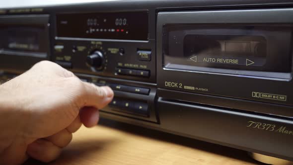 Double Cassette Deck Ideal For Dubbing During Recording Or Playback 1.