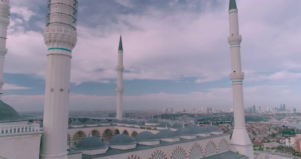 Istanbul Camlica Mosque And Bosphorus Aerial View 2 alt