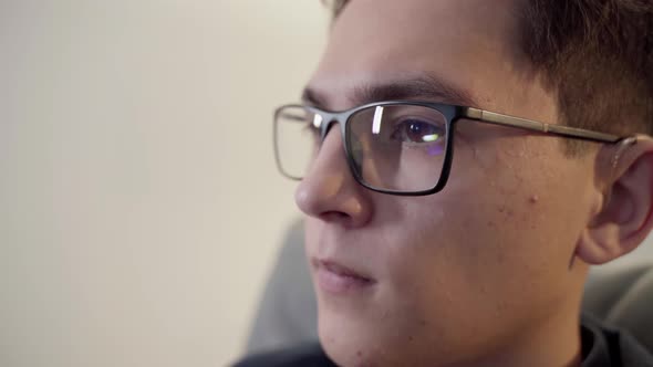 The Guy with Glasses is Watching TV alt