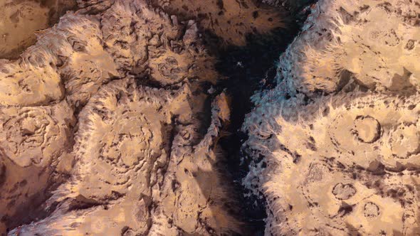 Mars Drone Flight - Top Down View