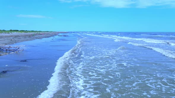 Flying over the sea alt