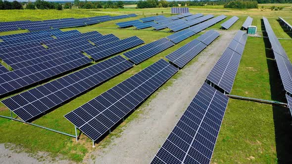 Ecological power station outdoors alt