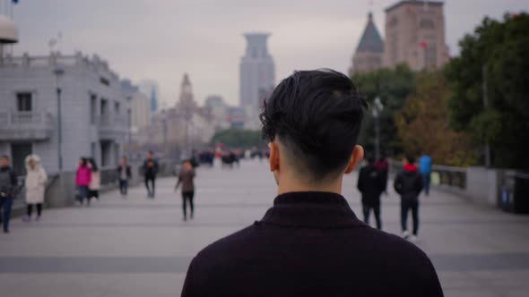 Chinese man in Shanghai China. alt