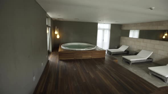 Hot tub in hotel
