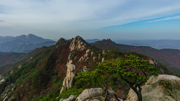 Bukhansan National Park and Tobongsan in Seoul South Korea