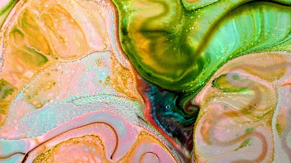 Abstract Colorful Ink Spread Art  alt