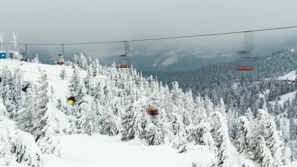 Funiculars with Tourists Go To the Slope alt