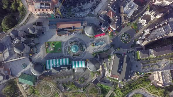 Bana Hills French Village and Golden Bridge in Central Vietnam alt