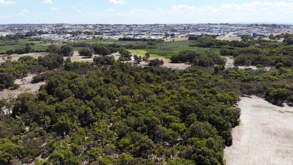 Aerial View of a Forest Area in Australia