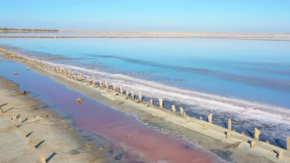 Pink Salt Lake Aerial View 12 alt
