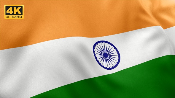 India Flag - 4K by EFEKT_Studio | VideoHive