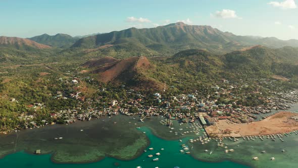 Coron Town Aerial View alt