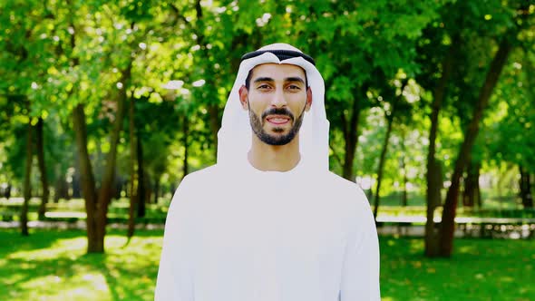 Arabian Family at the park alt