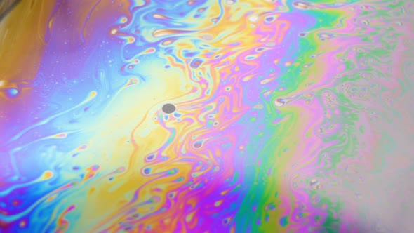Imaginary Hypnotic Colorful Liquid Moving Slowly. Abstract Background alt