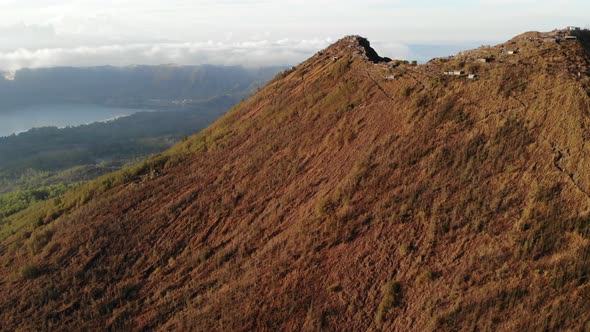 Morning on Mt. Batur in Bali, Indonesia