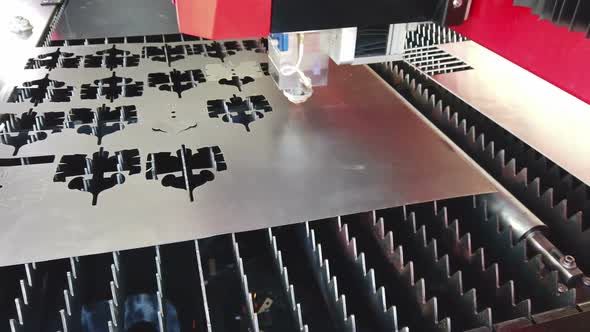 Work of the Machine for Laser Cutting of Metal