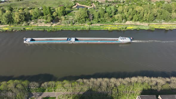 Inland Shipping Logistics Transportation of Goods Over Water Way Infrastructure in the Netherlands alt