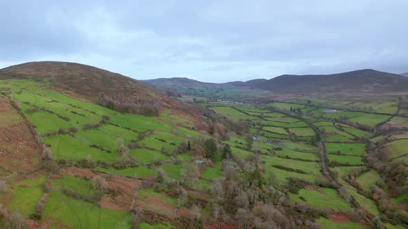 Irish valley in autumn alt
