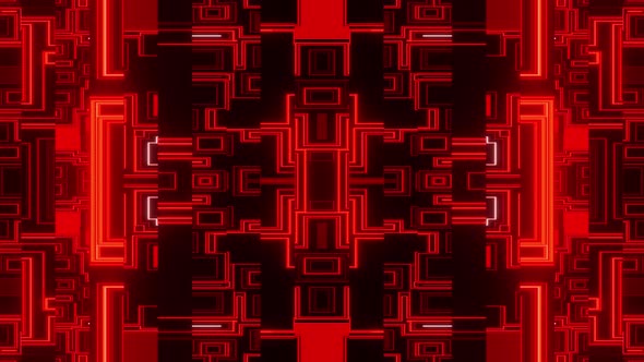 Red Hell Abstract Lines Background Vj Loop 4K alt