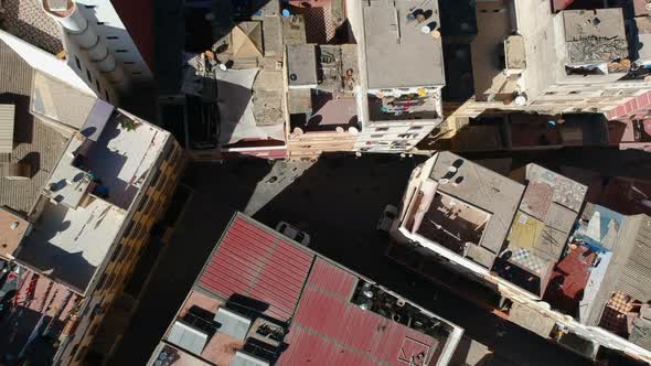 Favela Poor Neighbourhood Building in Casablanca Morocco alt
