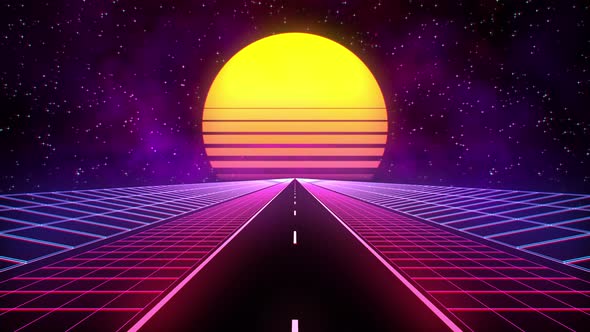 80's Retrowave, The Road To Universe 4K