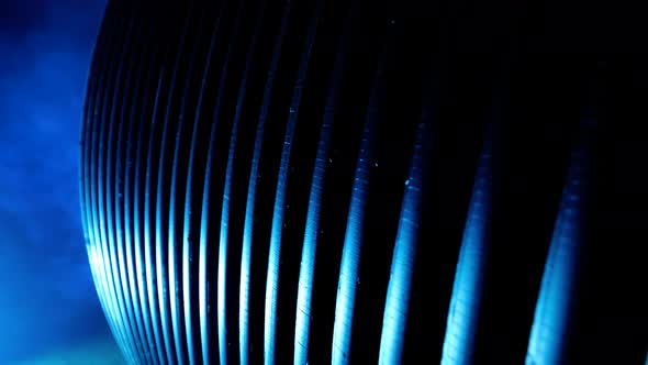 Relief Wall Of The Barrel Is Dimly Lit. alt