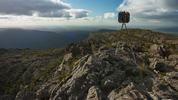 4K Timelapse of the Summit of Mt Difficult (Mt Gar) in Grampians National Park, Victoria, Australia