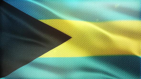 Waving Bahamas Flag