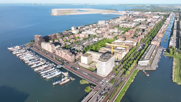Amsterdam Ijburg Artificial Island Modern Residential Area Smart City Cityscape at Water Ijmeer alt