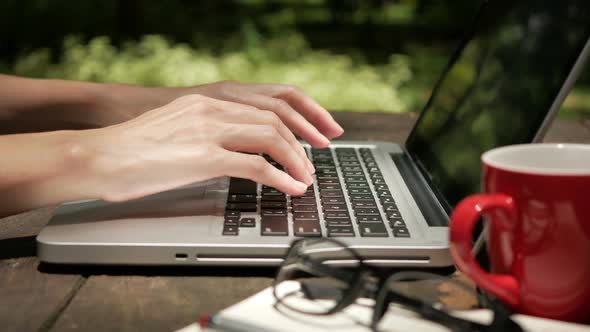 Typing On Laptop alt