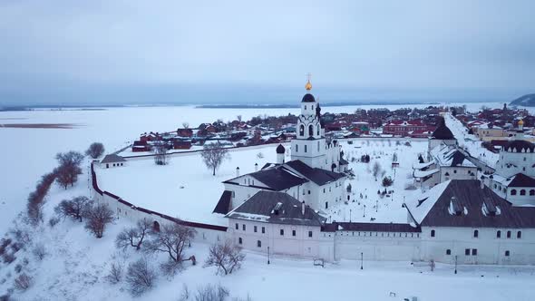 Aerial View Of Sviyazhsk Island, Sights Of Russia alt