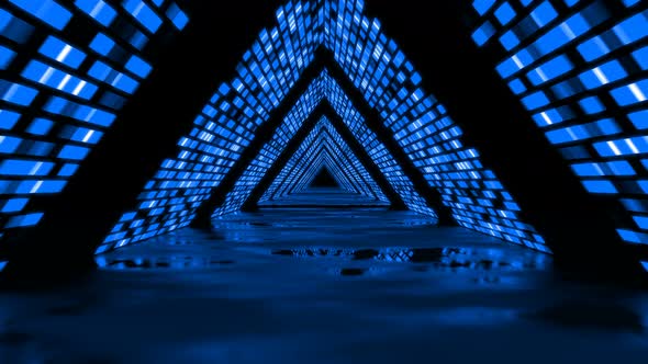 Blue Triangle Background